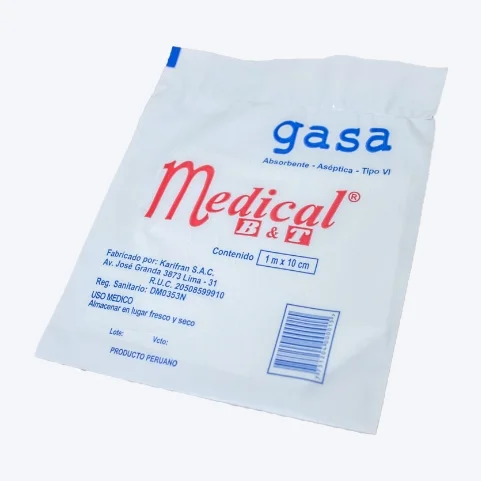 Gasa absorbente 1 m x 10 cm
