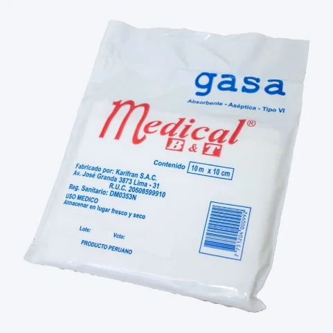 Gasa absorbente aséptica tipo VI