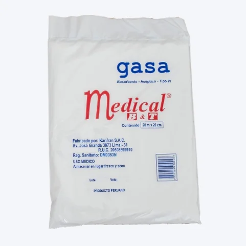 Gasa absorbente aséptica